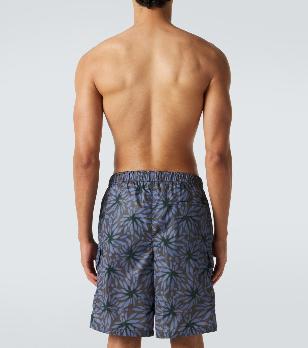 Prada Re-Nylon floral swim trunks