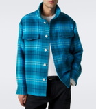 Umit Benan St. Moritz plaid cashmere overshirt