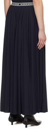Weekend Max Mara Navy Bleu Maxi Skirt