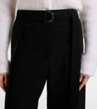 Loewe Belted wool wide-leg pants