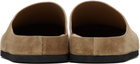Common Projects Tan Suede Clog Loafers