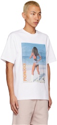 Fiorucci White Graphic Poster Girl T-Shirt