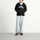 POSTAL Men's Trip Applique Zip Hoodie in Black
