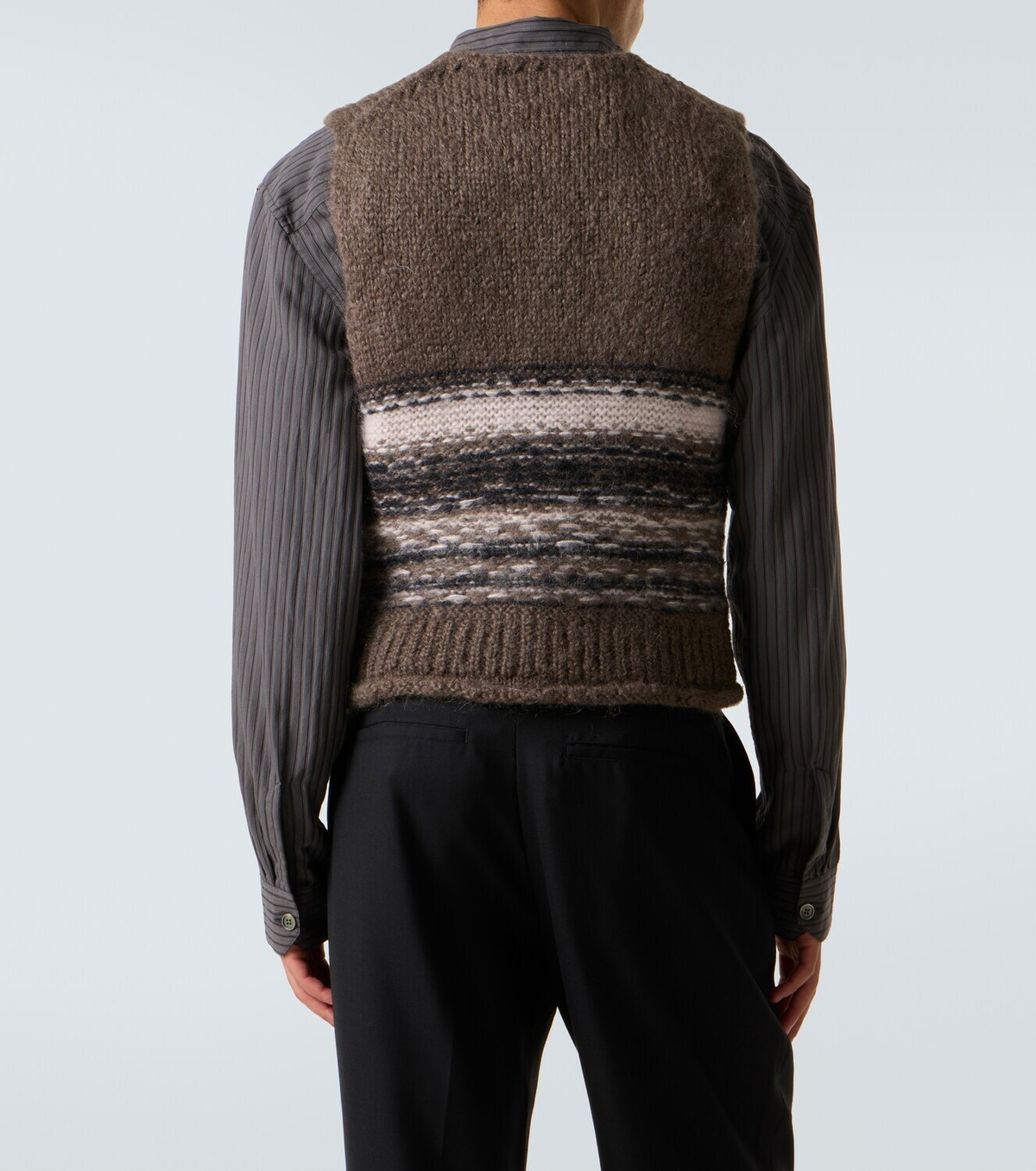 Our Legacy Pleaser striped wool-blend sweater vest