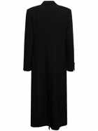 DOLCE & GABBANA - Wool Crepe Double Breasted Long Coat