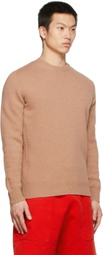 Harmony Beige Wulf Crewneck Sweater