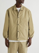 FEAR OF GOD ESSENTIALS - Logo-Flocked Cotton-Blend Coach Jacket - Brown