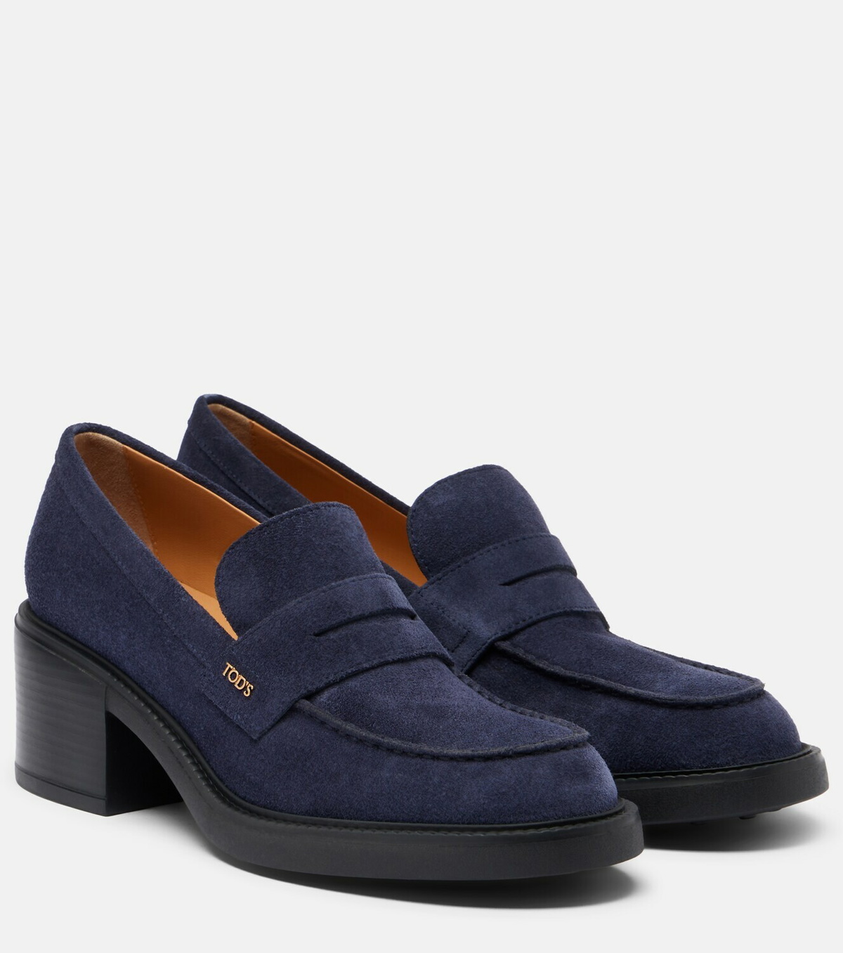 Tod's Suede loafer pumps