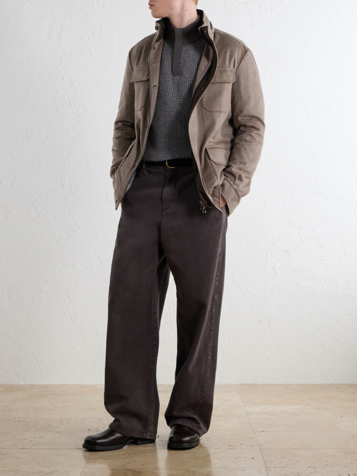 N.PEAL - Vale Cashmere Jacket - Brown