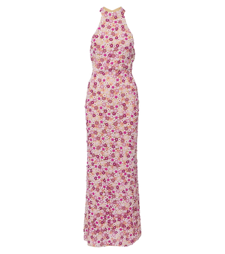Photo: Là Fuori Afterglow Botanica beaded open-back gown