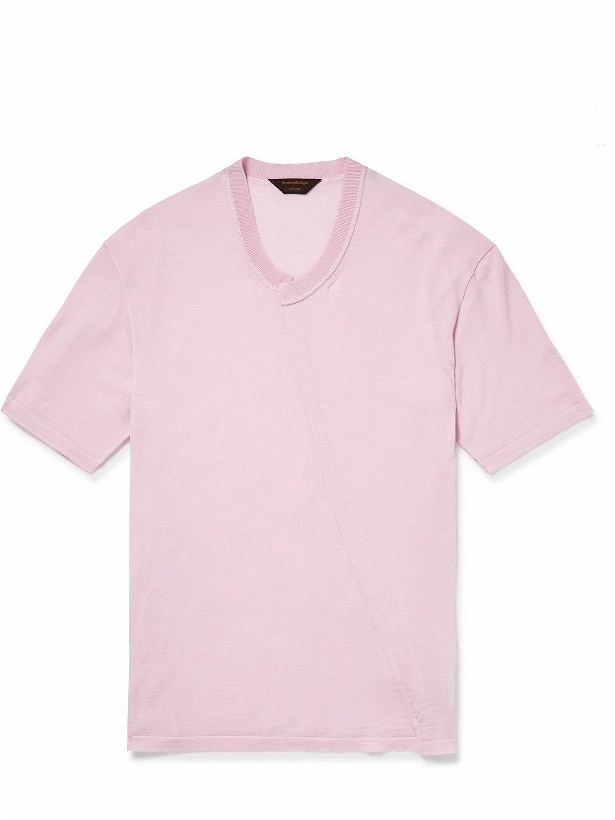 Photo: Zegna - Wool T-Shirt - Pink