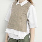 STEL Women's Tie Side Check Tank Top in Camel Check