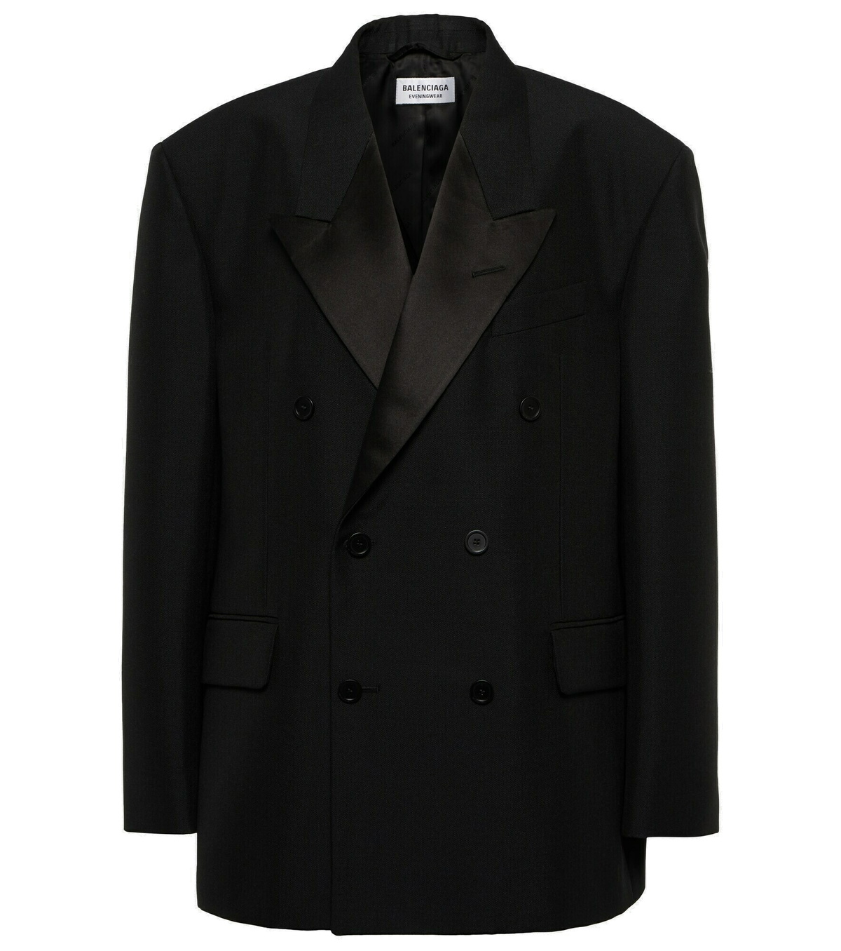 Balenciaga - Wool and mohair tuxedo blazer Balenciaga