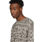 Lemaire Grey Jacquard Sweater