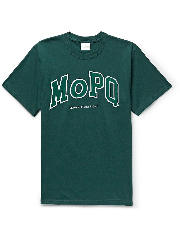 Photo: Museum Of Peace & Quiet - University Logo-Print Cotton-Jersey T-Shirt - Gray