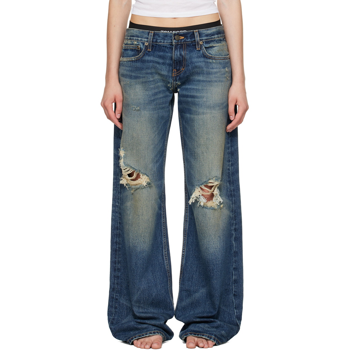 Raimundo Langlois Indigo Bootcut Jeans