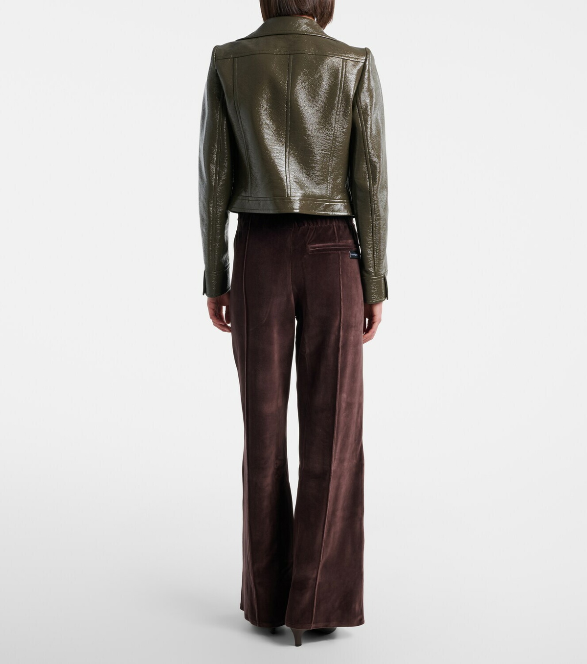 Courrèges Cotton-blend velvet sweatpants