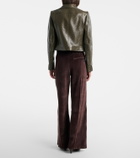 Courrèges Cotton-blend velvet sweatpants