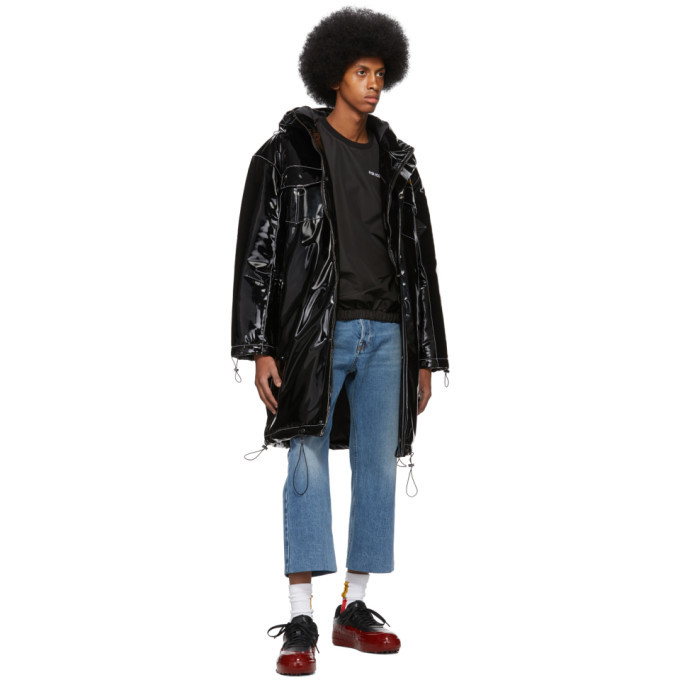 Pyer Moss Black Taffeta Crewneck Sweater