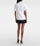 Erdem Floral-appliqué cotton shirt