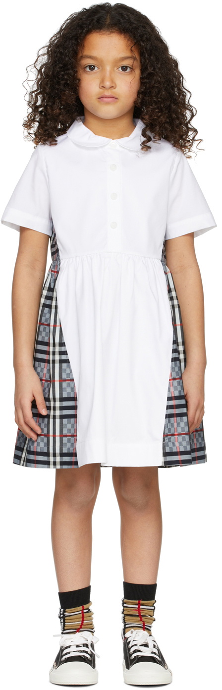 Kid dress 4T short sleeves Burberry white buy