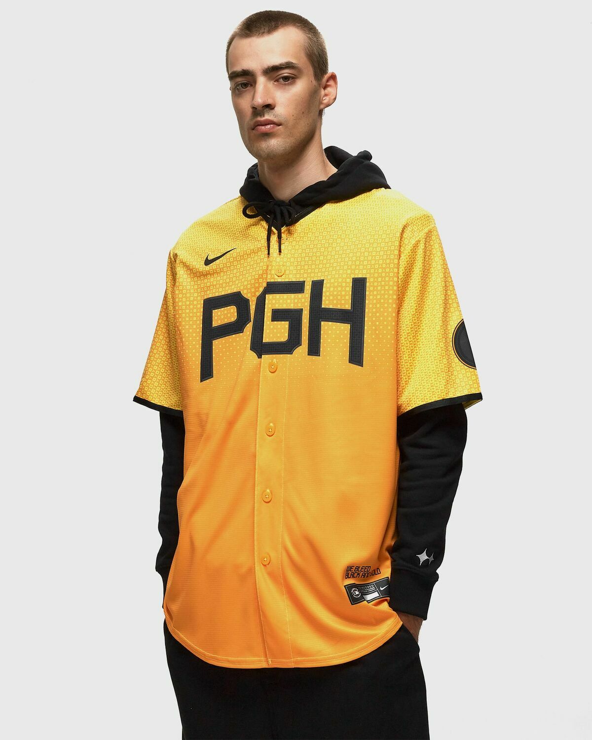 Nike Mlb Pittsburgh Pirates Official Replica Jersey City Connect Orange Jerseys