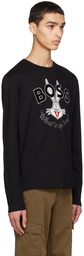 BOSS Black Looney Toons Edition Bugs Long Sleeve T-Shirt