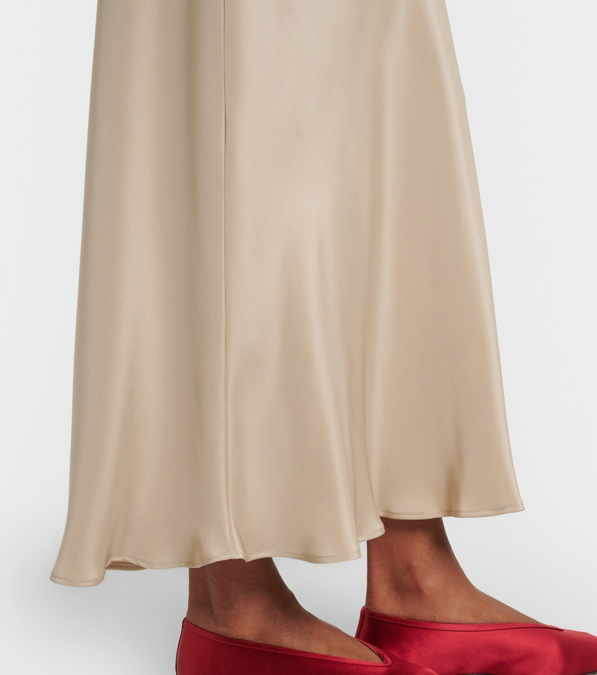 Max Mara Silk satin slip skirt