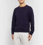 Brunello Cucinelli - Loopback Cotton-Blend Jersey Sweatshirt - Blue