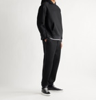 Theory - Reversible Cotton-Blend Jersey and Stretch-Shell Hoodie - Black