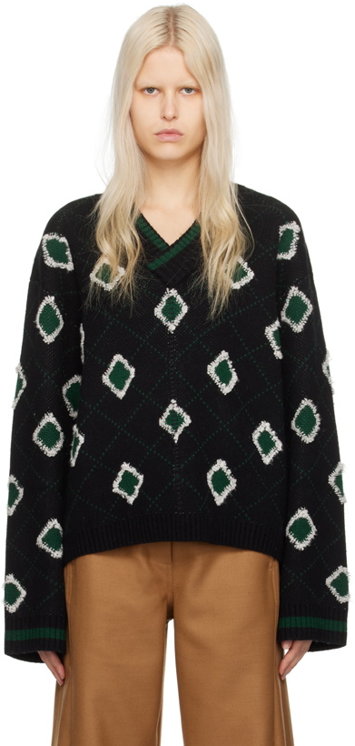 Photo: Holzweiler Black & Green Palomar Sweater