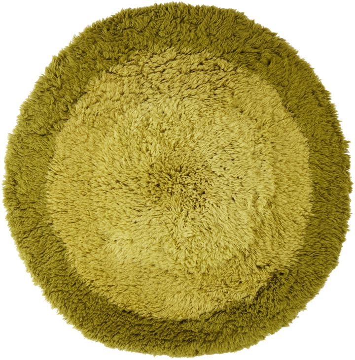 Photo: Mush Studios SSENSE Exclusive Green Dandi Shag Rug