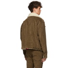 Dsquared2 Brown Stretch Corduroy Over Jacket