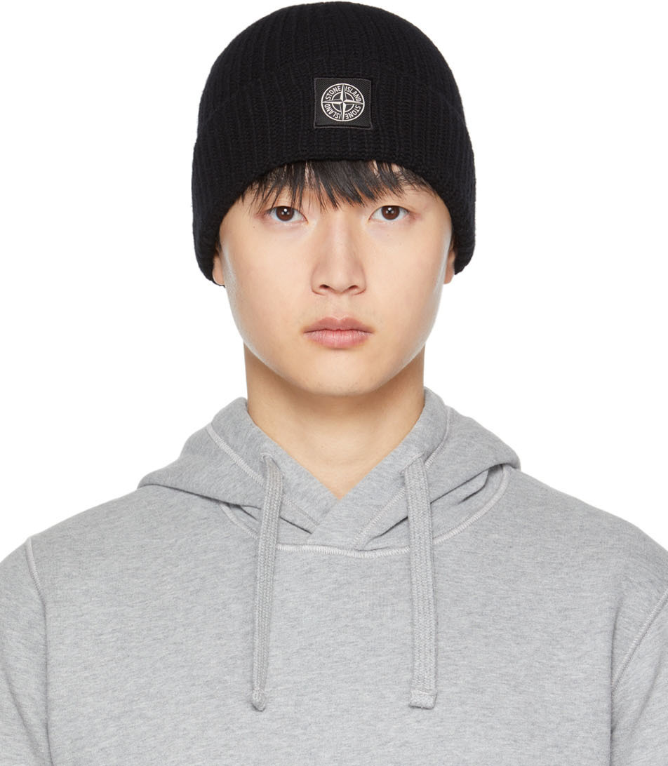 Stone Island N10B5 Rws Geelong Wool in Black for Men | Lyst