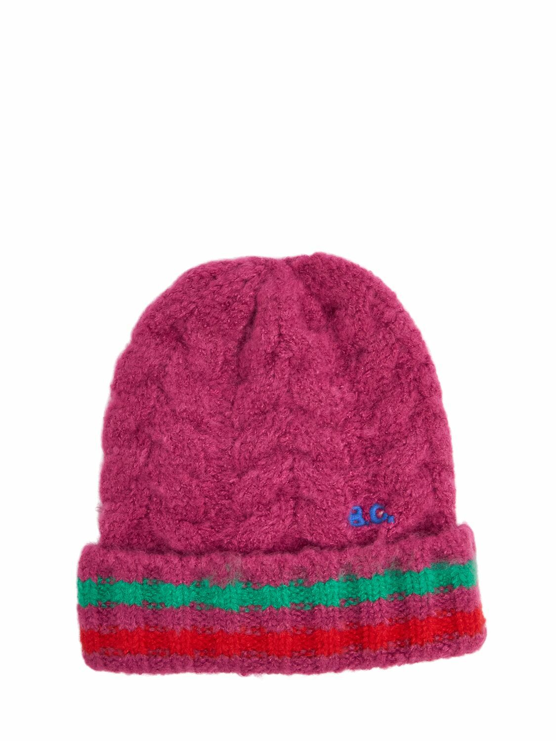 BOBO CHOSES Striped Cable Knit Hat