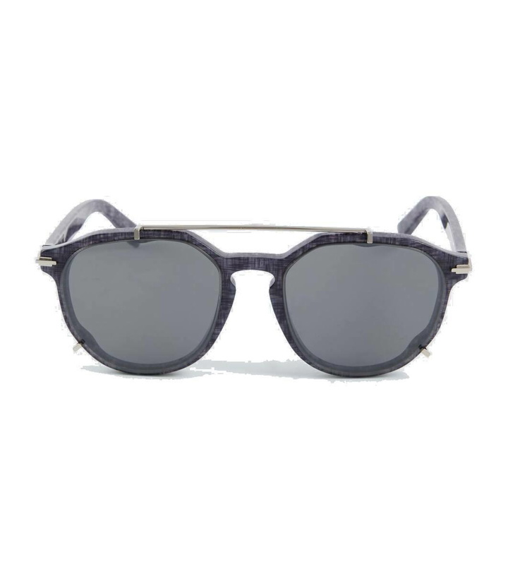 Photo: Dior Eyewear DiorBlackSuit RI round sunglasses