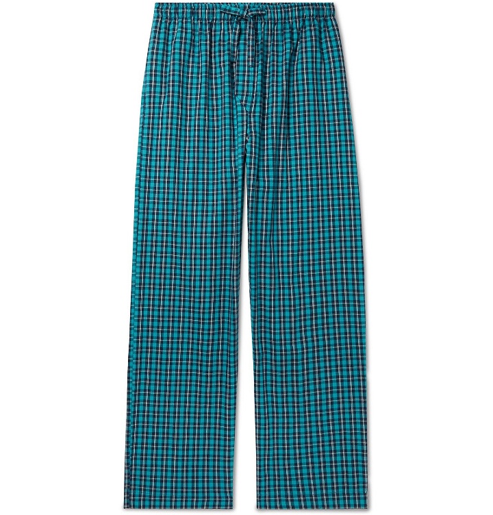 Photo: DEREK ROSE - Checked Brushed Cotton-Twill Pyjama Trousers - Multi