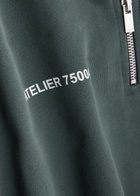 Club 1984 Signature Half-zip Cotton Sweatshirt Grey