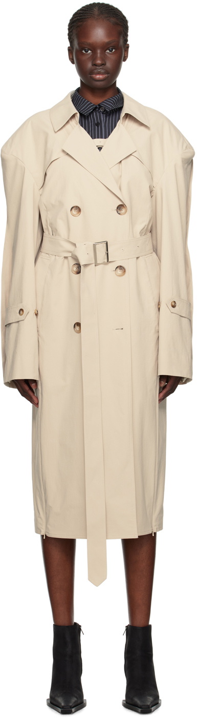 SRVC Beige Trench Coat