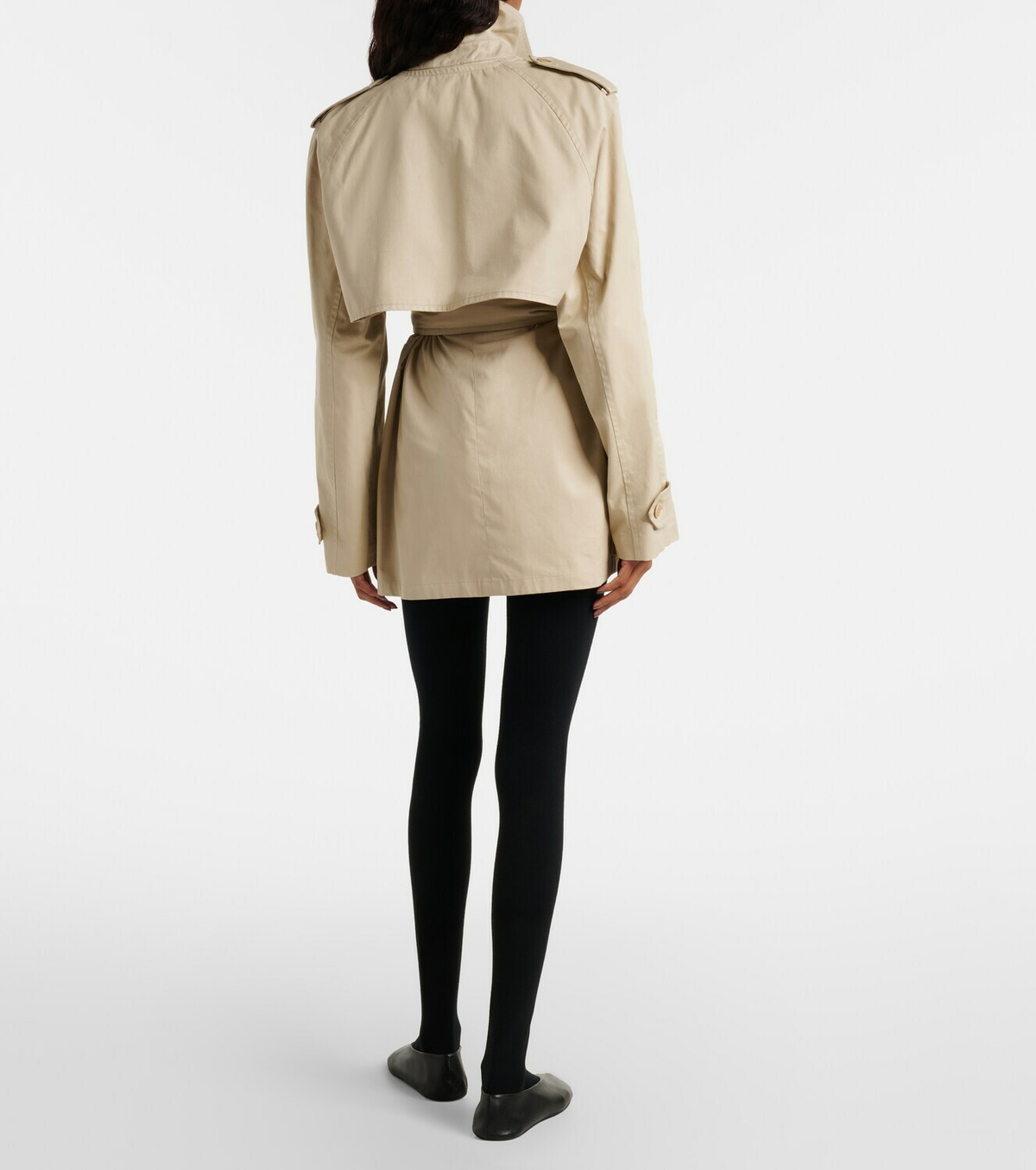 The Row Tavoris belted cotton gabardine jacket