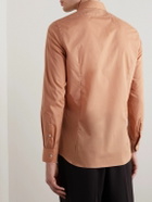 Caruso - Cotton-Poplin Shirt - Orange