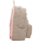 Raf Simons Grey and Pink Eastpak Edition Padded Loop Backpack