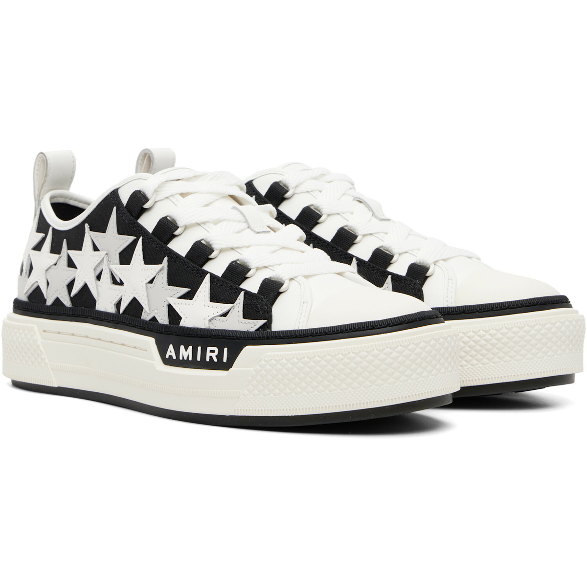 AMIRI Black Stars Court Low Sneakers
