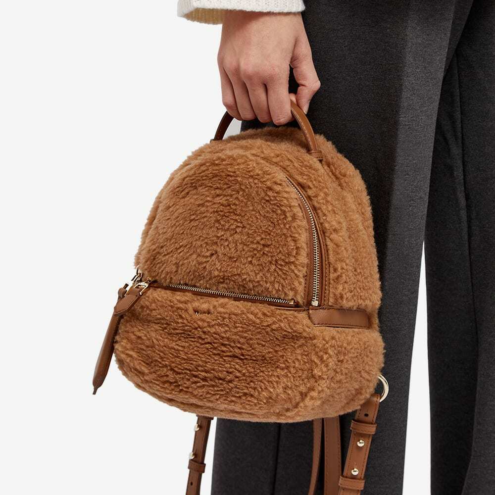 MAX MARA: Teddy bum bag in camel fur - Camel