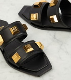 Balmain Studded leather slides