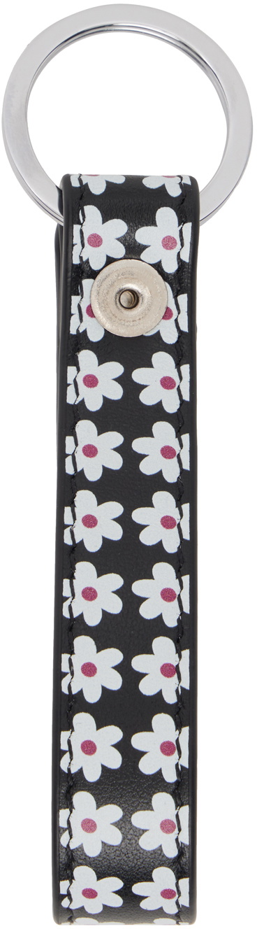 Marni Black & White Daisy Keychain