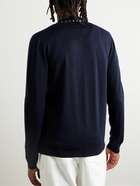 Valentino Garavani - Rockstud Embellished Wool Cardigan - Blue