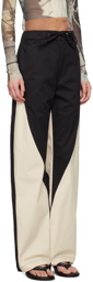 Serapis SSENSE Exclusive Black & Off-White Trousers