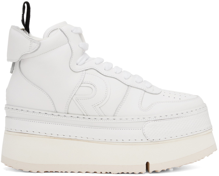 Photo: R13 White Riot Leather Sneakers
