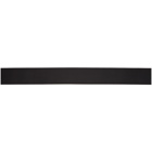 Moschino Black Leather Logo Belt